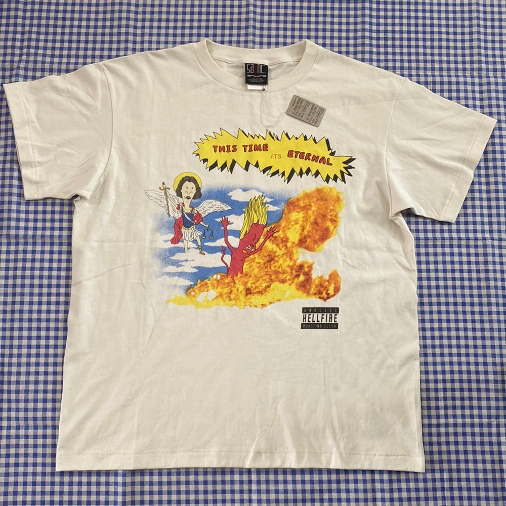 Saint Michael Time Is Etrl Cream T-Shirt